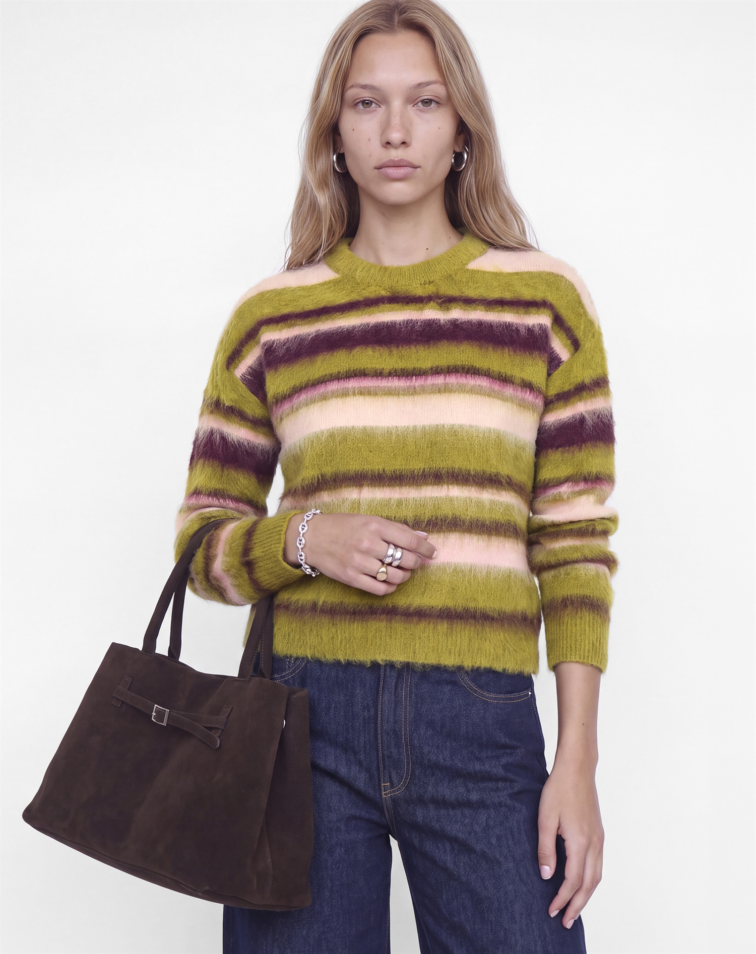 JJXX - JXCalista Crew Neck Strik - Green Moss
